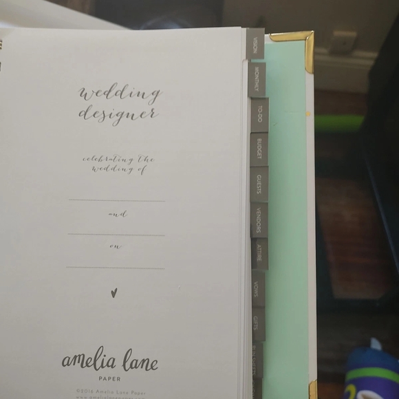 Wedding Planner - Mint and Gray - Picture 3 of 5